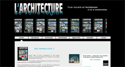 Desktop Screenshot of larchitecture.com